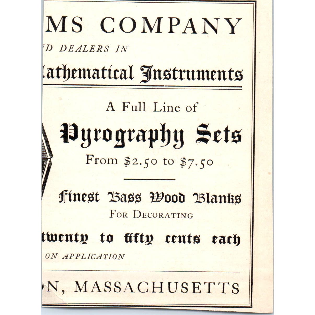The Traveler's Art Club Chaffee Studio Worcester MA c1905 Victorian Ad AE9-MA6