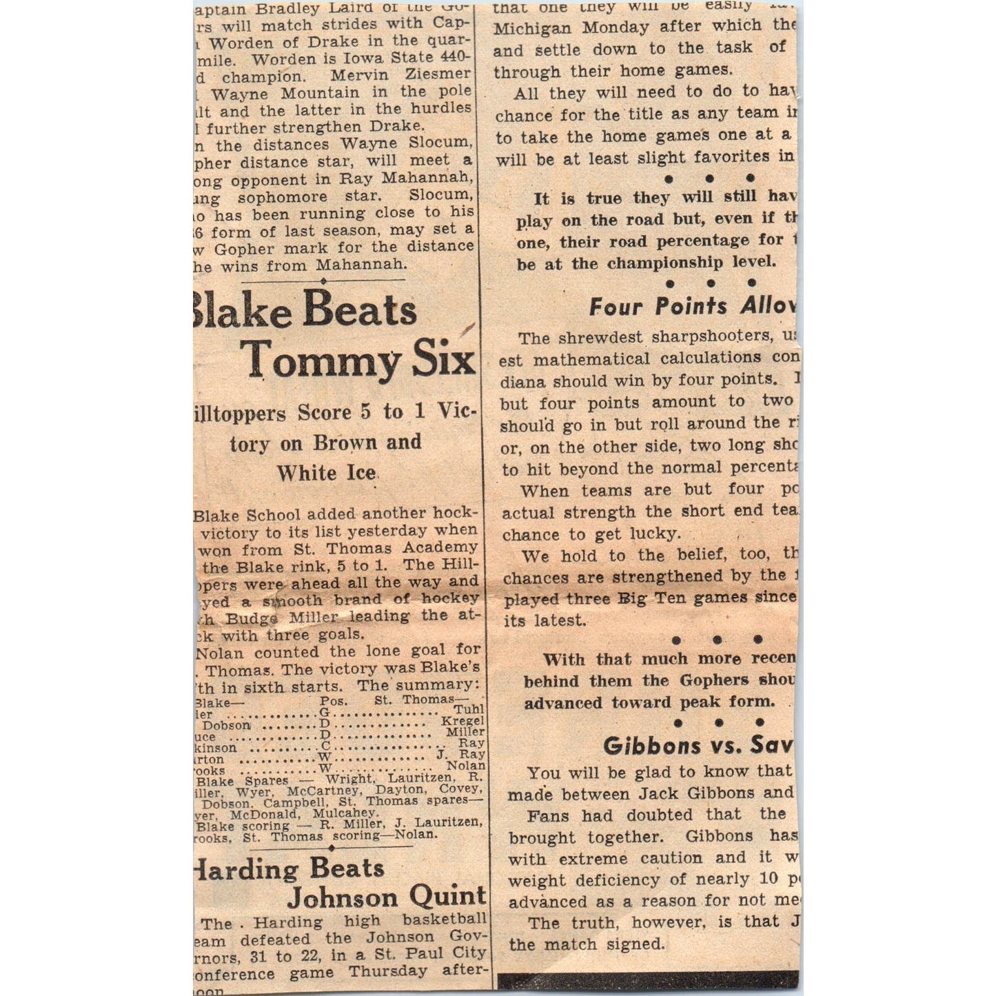 Shredded Wheat Basketball NABISCO 1935 Minneapolis Journal Advertisement AB9