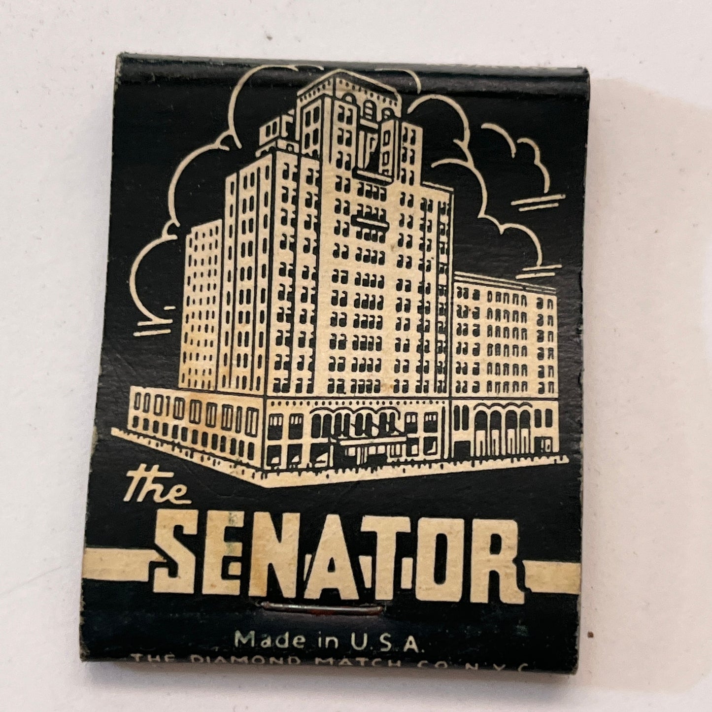 The Senator Hotel Atlantic City NJ Vintage Matchbook Cover TB8-MB3-10