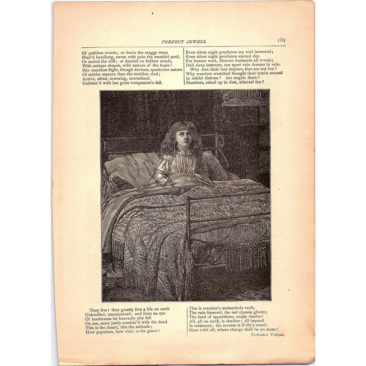 Five Twices - Rev J.K. Nutt, Write Them a Letter To-Night 1884 Poem TA5-CJ-3