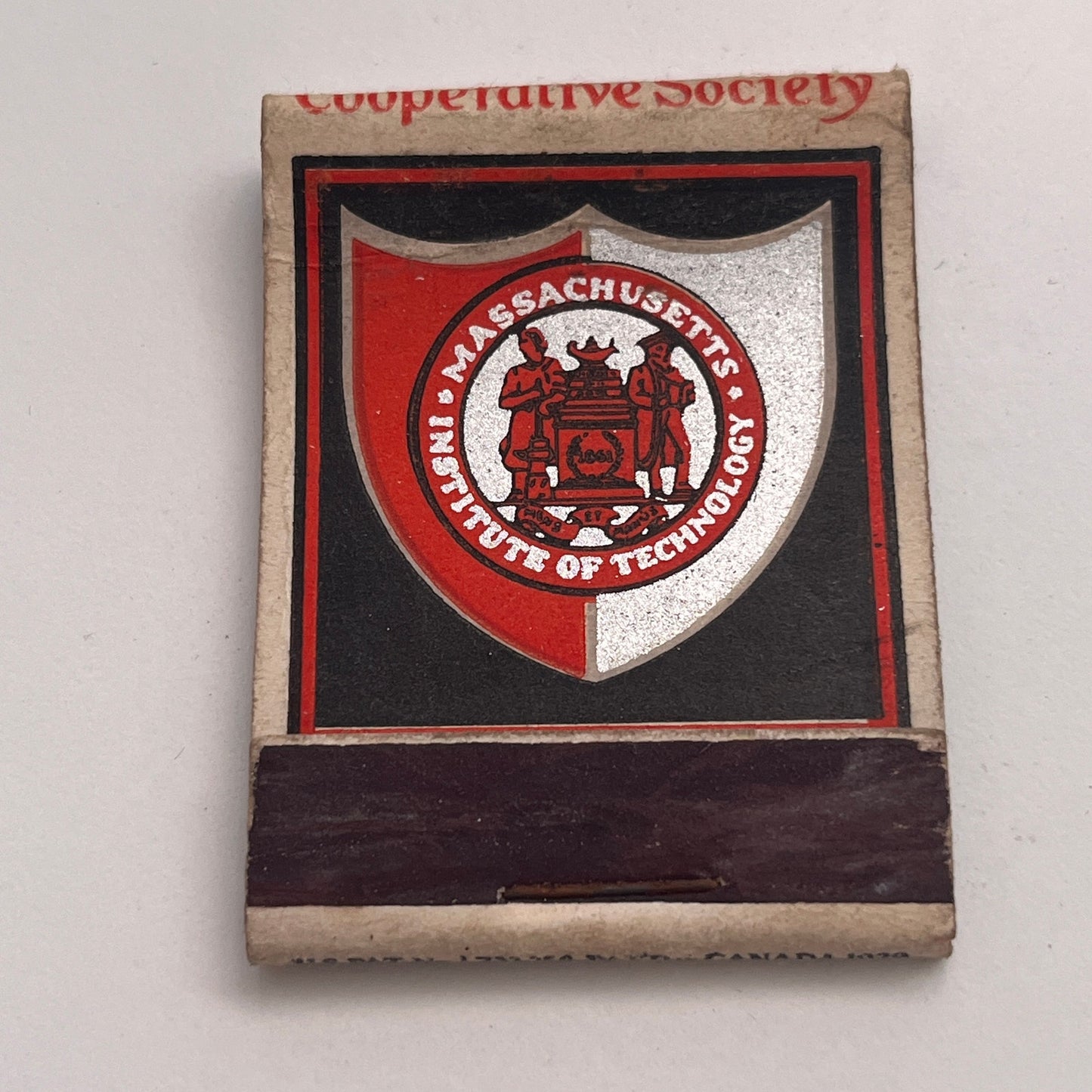 M.I.T. Harvard Cooperative Society Woodward Vintage Matchbook Cover TB8-MB-7