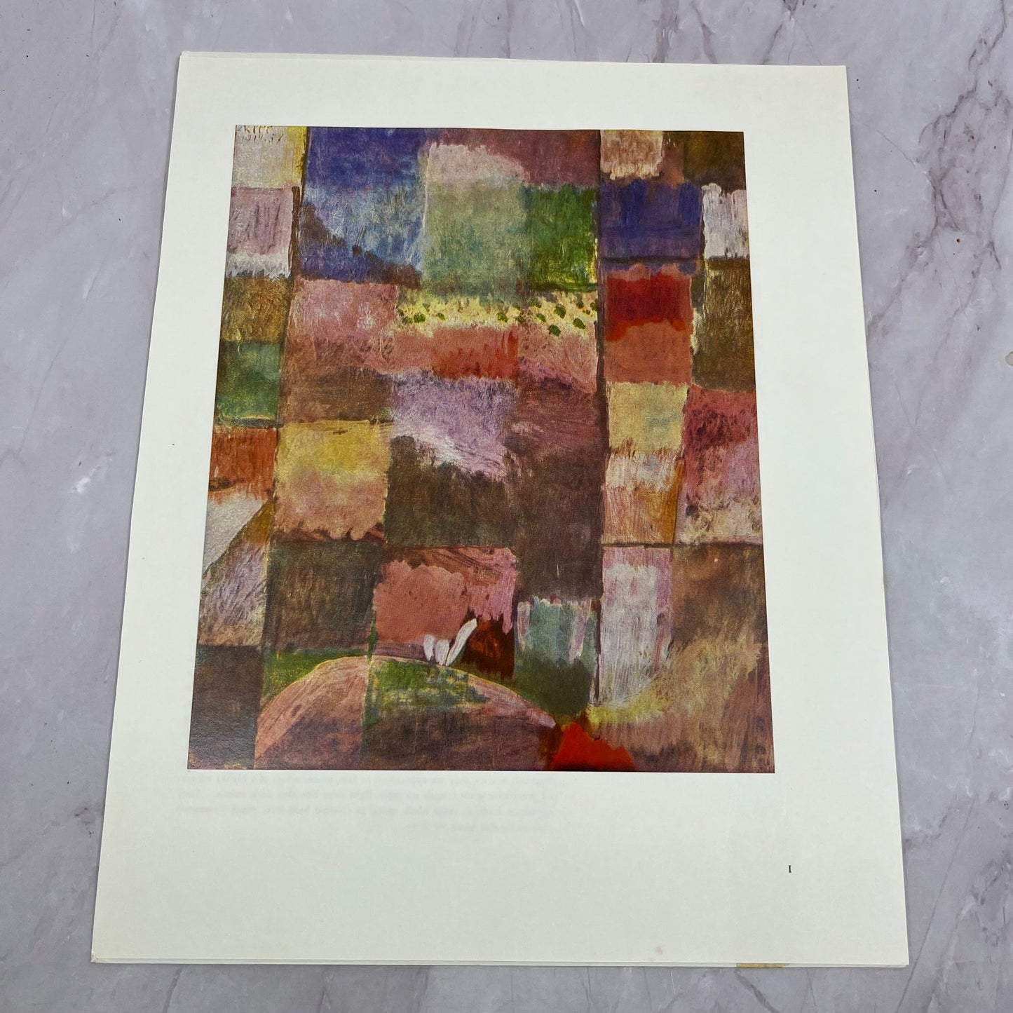Paul Klee - On a Motif from Hammamet Painting 9x12" Art Print V20