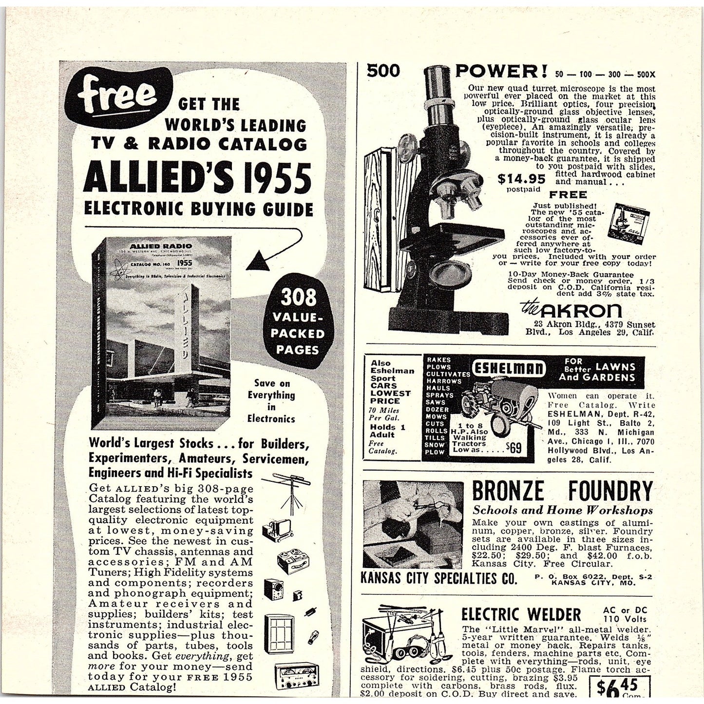 Lewis Manufacturing Co. Liberty Homes Bay City Michigan 1955 Ad AG1-7