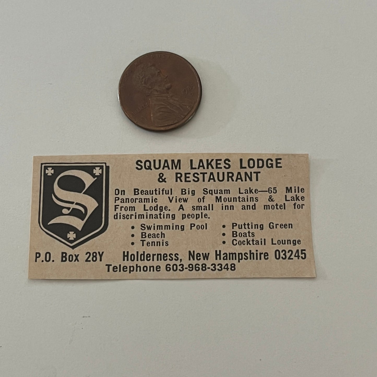 Squam Lakes Lodge & Restaurant Holderness NH 1971 Magazine Ad SAG4-S17
