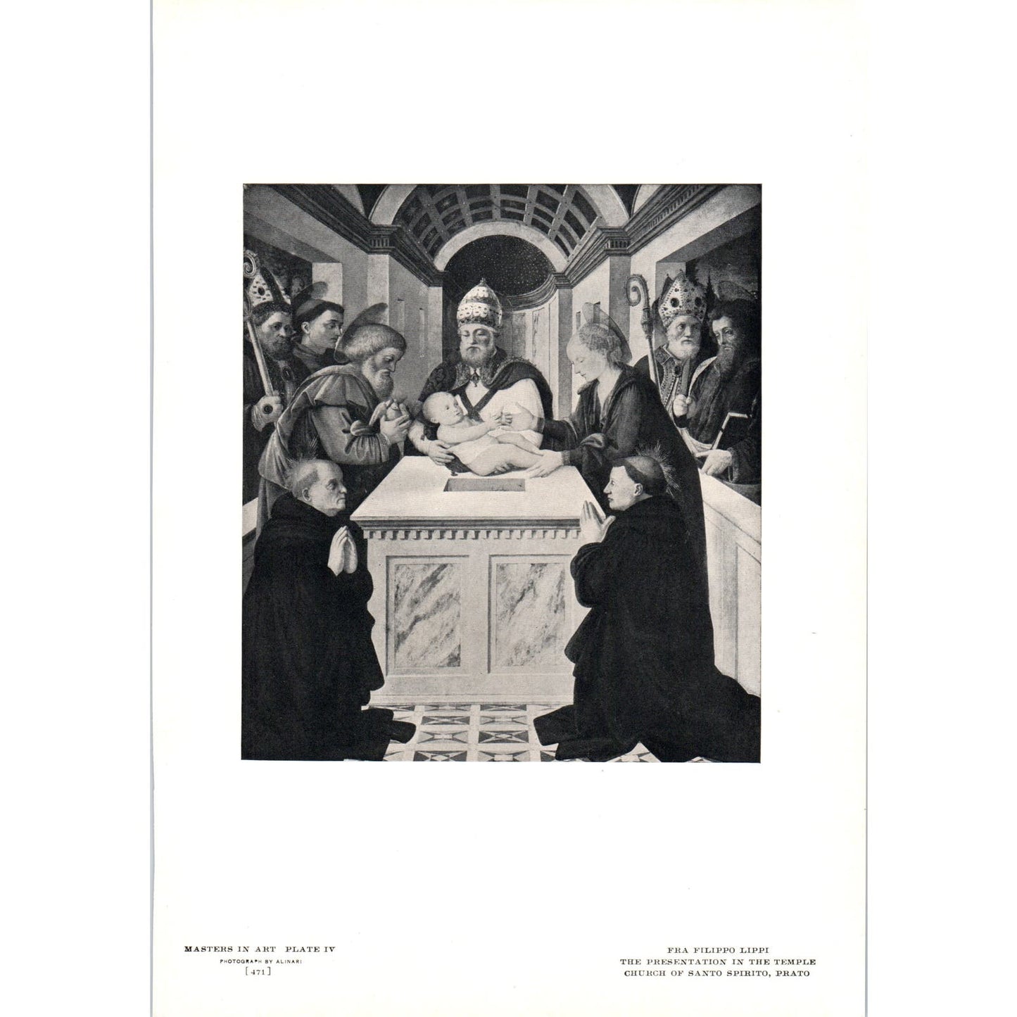 The Presentation in the Temple - Fra Filippo Lippi c1905 Art Print D16