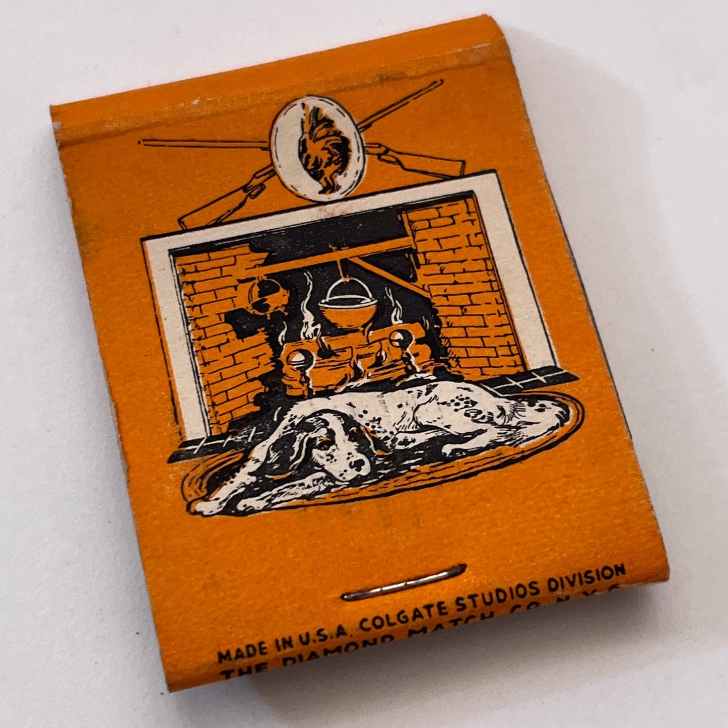 The Setter Family No.5 By Colgate Setter Dogs Vintage Matchbook Cover TB6-MB1-7