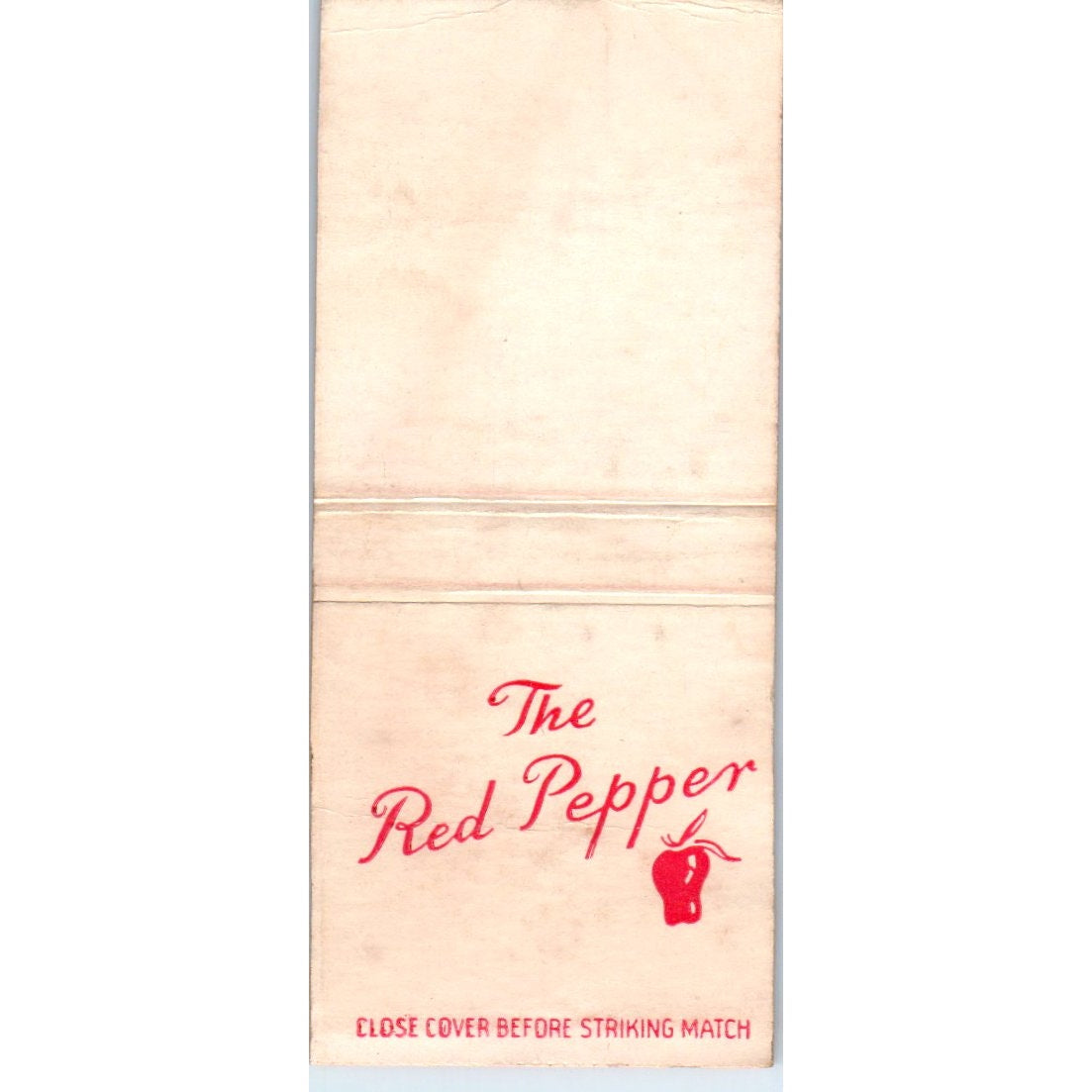The Red Pepper Restaurant Waukegan IL Vintage Matchbook Cover SD2-Y6