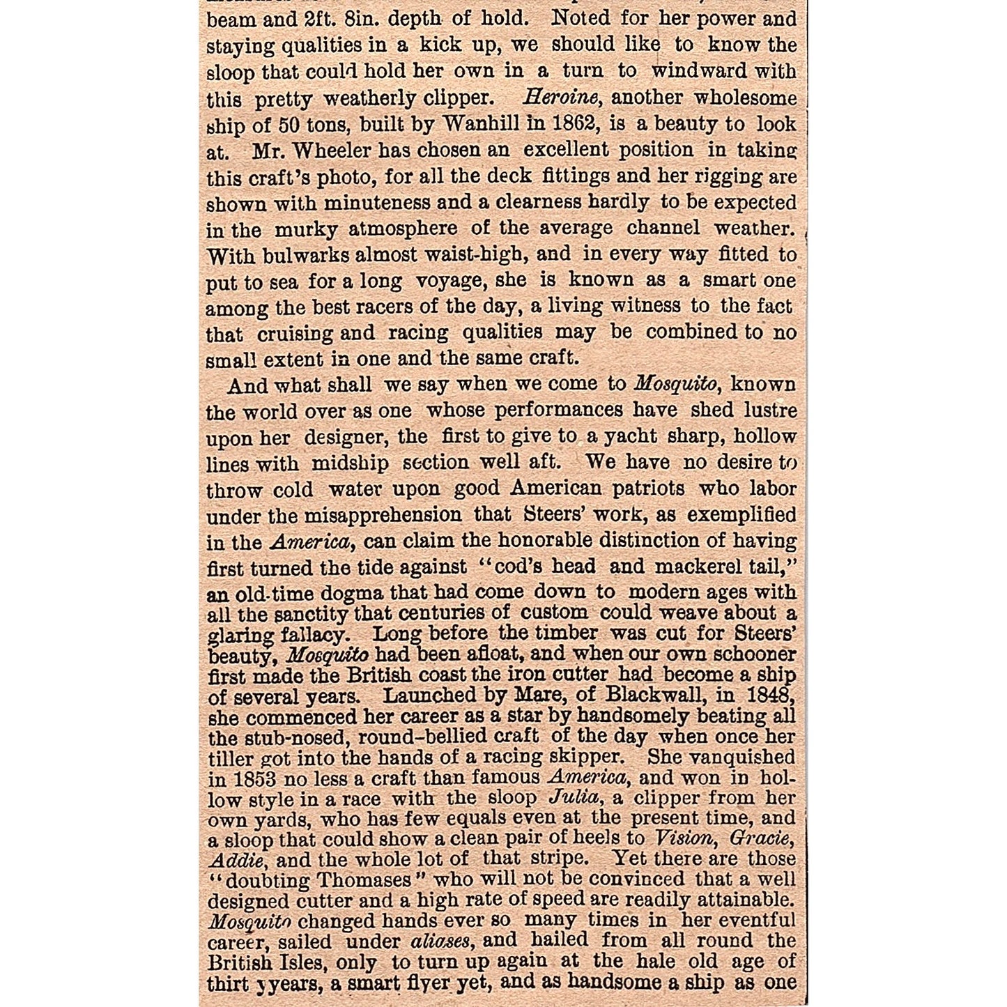 Something About Cutters Yachting J.G. Wheeler West Cowes 3 Pages 1878 AG2-7