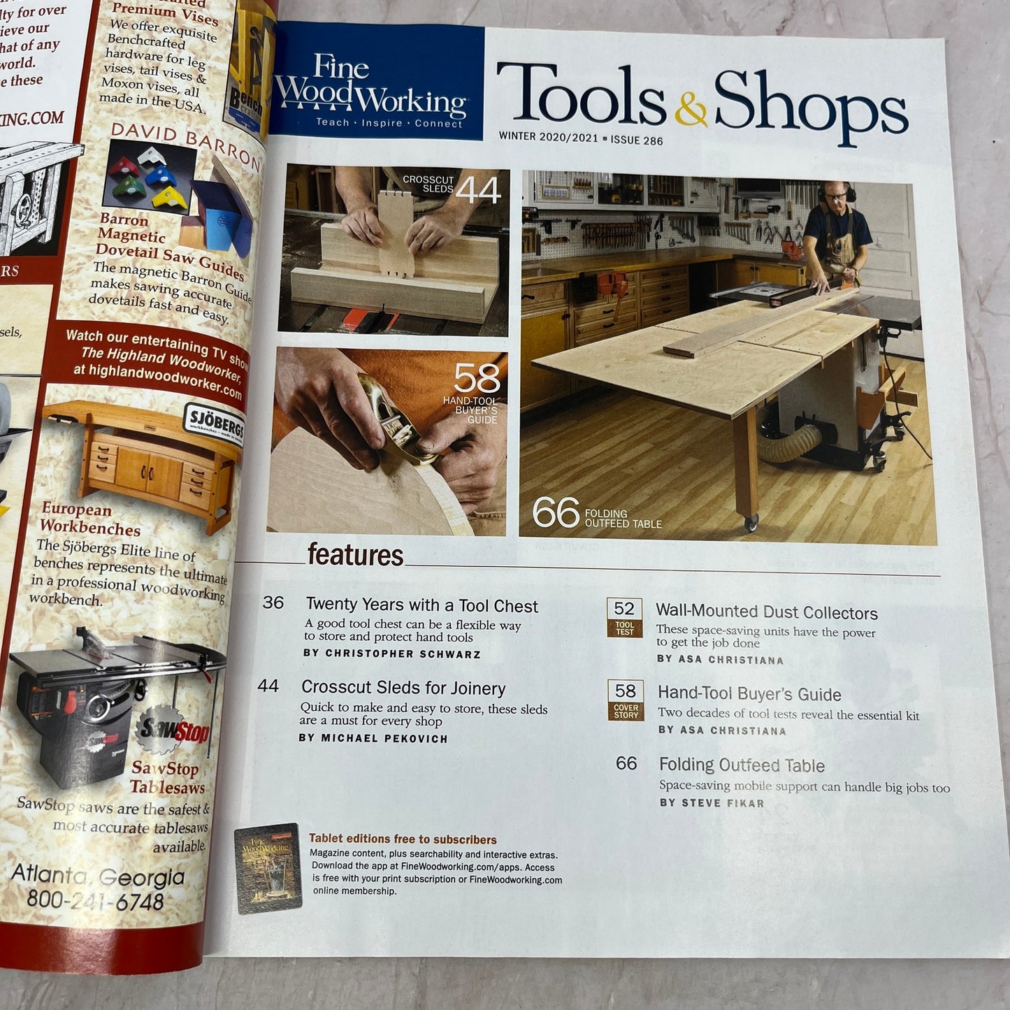 Tools & Shops - Winter 2021 - Taunton's Fine Woodworking Magazine M36