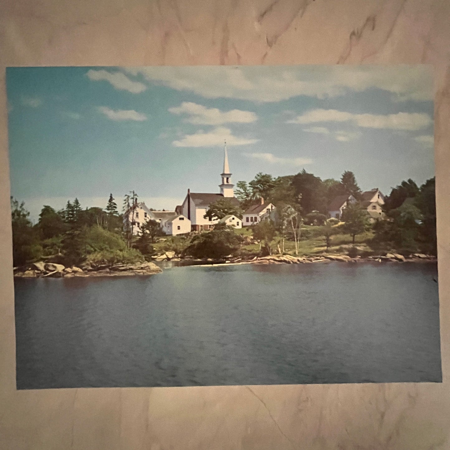 The Old Mill Cove, Steeple, Boothbay, Maine 12x16" Art Print FL1