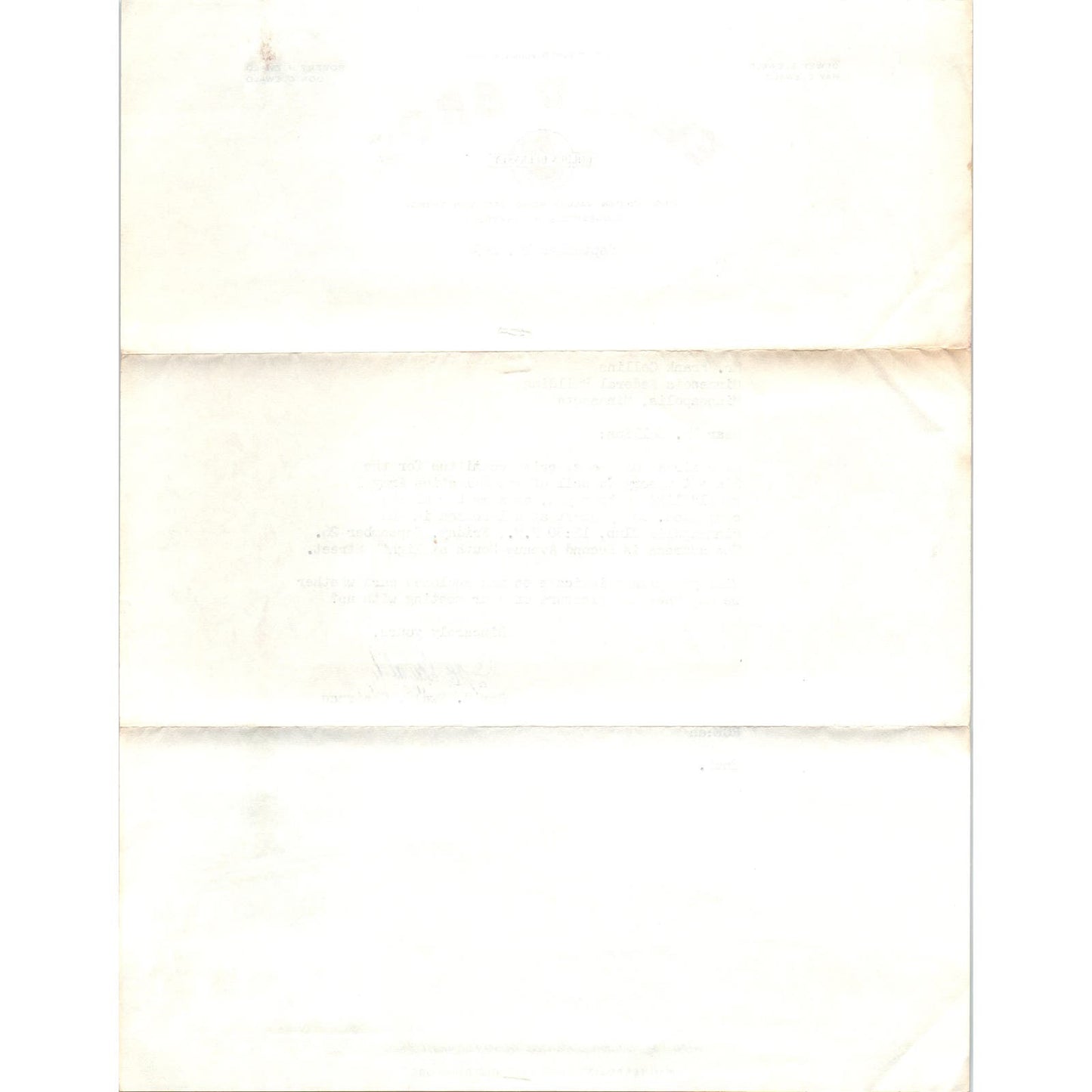 1958 Ewald Bros Golden Guernsey Letterhead Christ Ewald Minneapolis MN D9