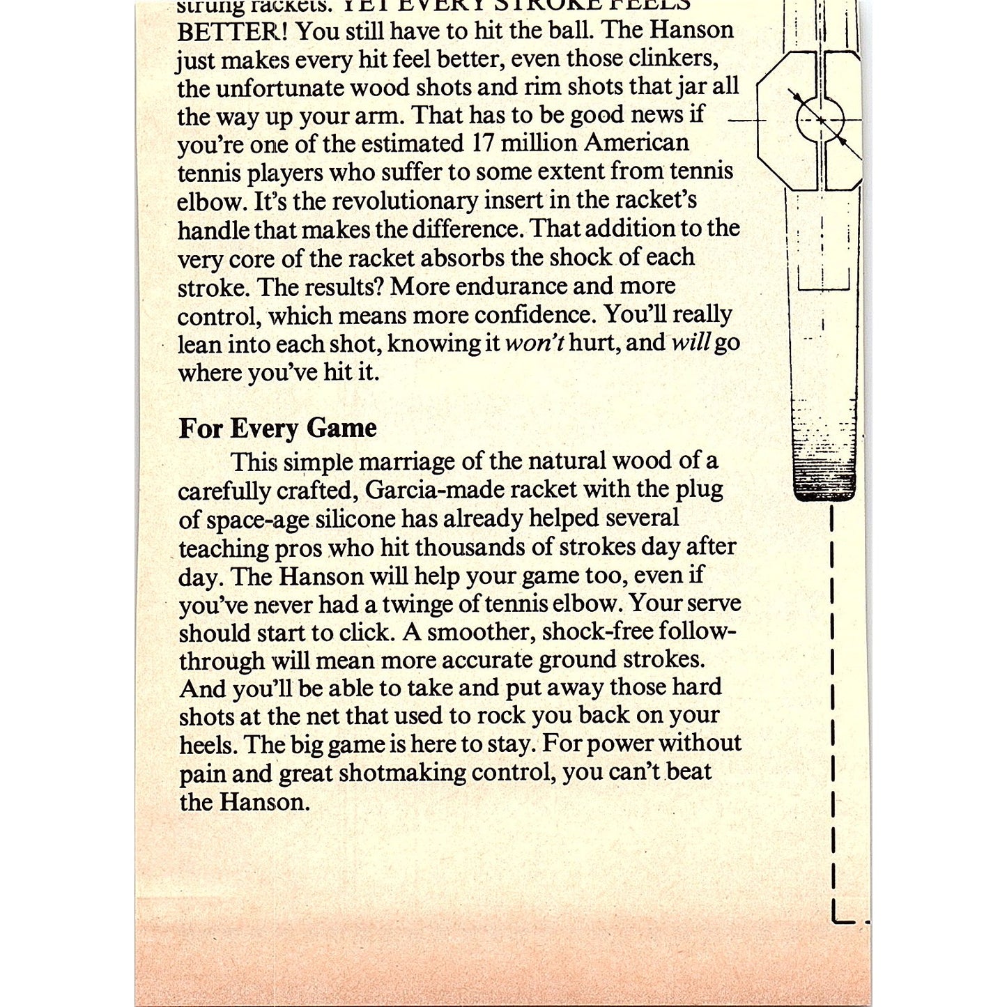 The Tennis Tuck by Lani Houston TX 1977 Ad AF3-M1