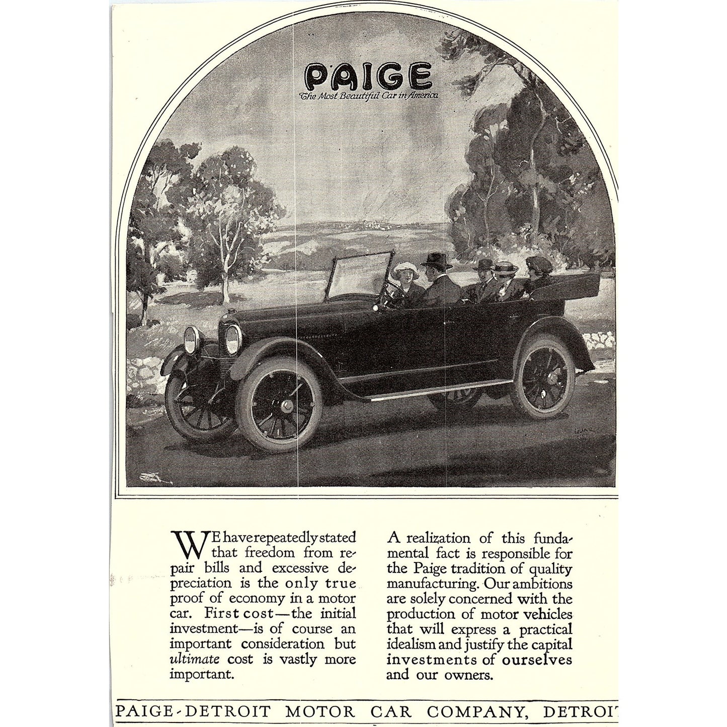 Haynes Character Cars Series Haynes Tourister Kokomo IN c1920 Ad AF8-7