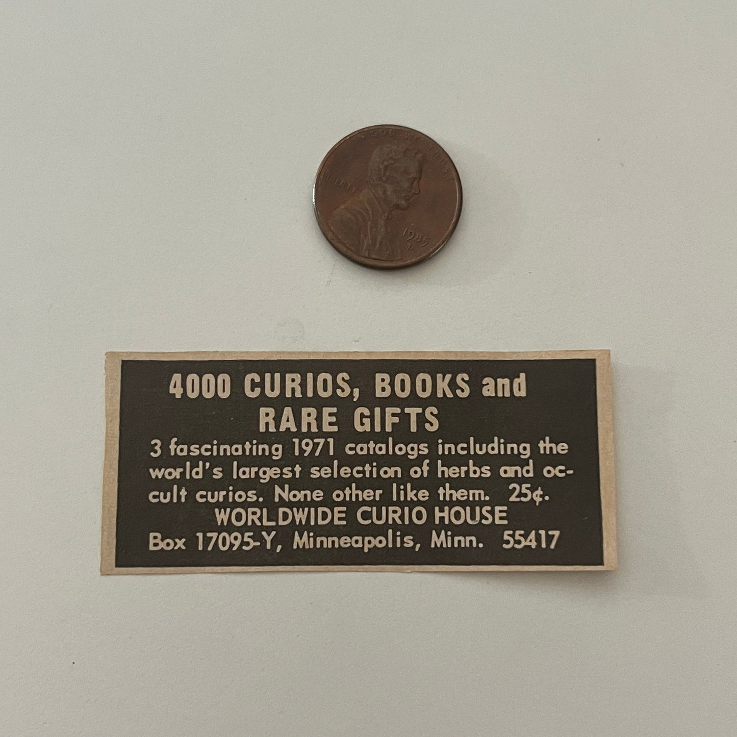 Worldwide Curio House Herbs and Curios Minneapolis MN 1971 Magazine Ad SAG4-S18