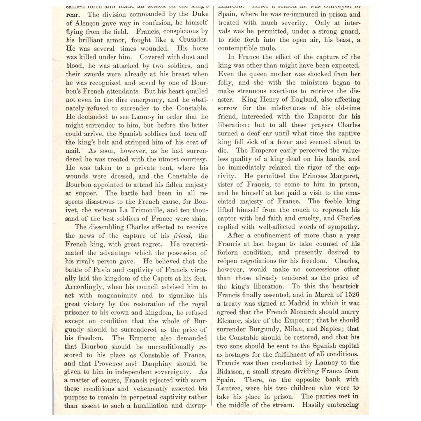 Death of Chevalier Bayard 1911 Engraving Print AF5-11