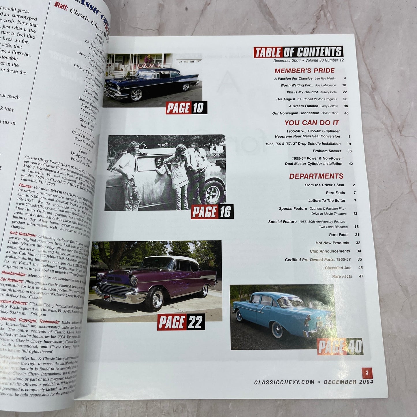 Rescued '55 Ley Roy Martin MD - Classic Chevy World Magazine - Dec 2004 M29