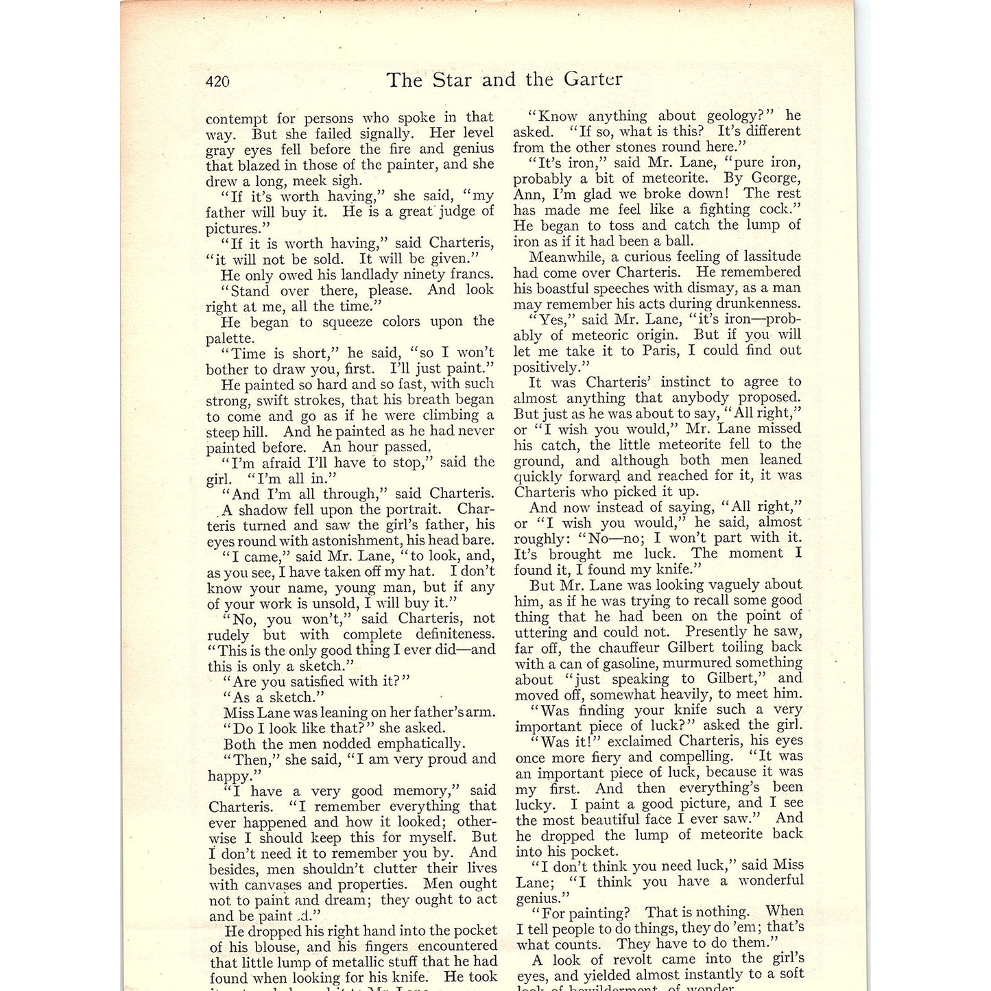 Artist Painting Woman - John Alonzo Williams Vintage Art Print 7x9.5 V4