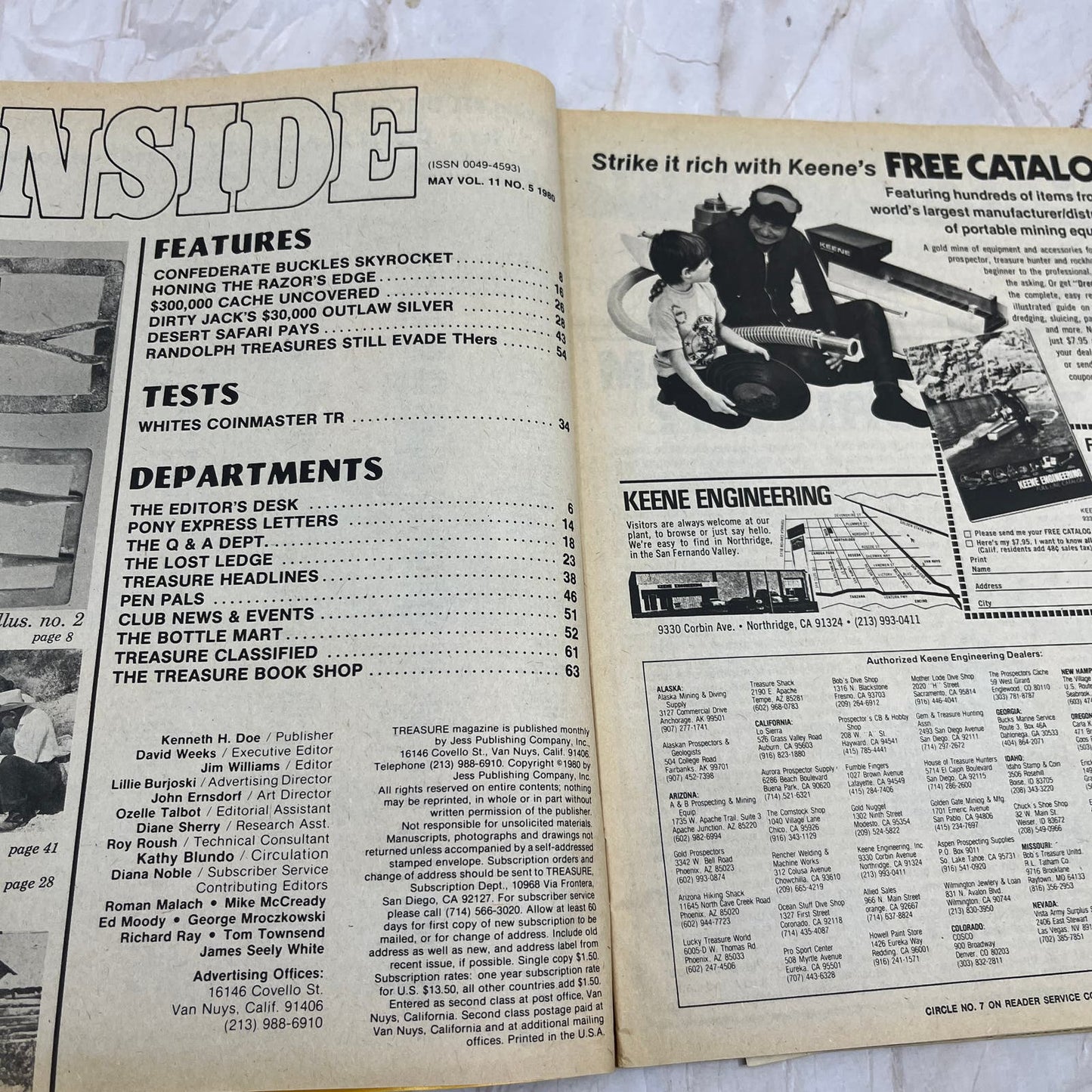 1980 May - Treasure Magazine - Treasure Hunting Metal Detecting Gold Coins M10