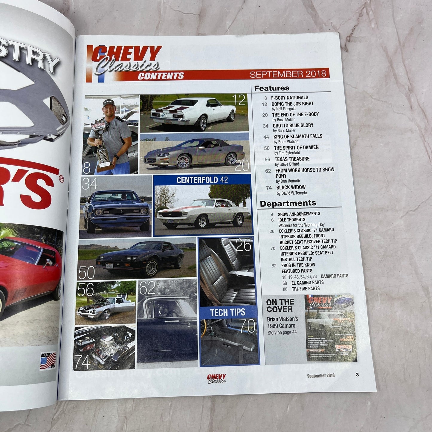 Camaro Interior Rebuild - Chevy Classics Magazine - Sep 2018 M31