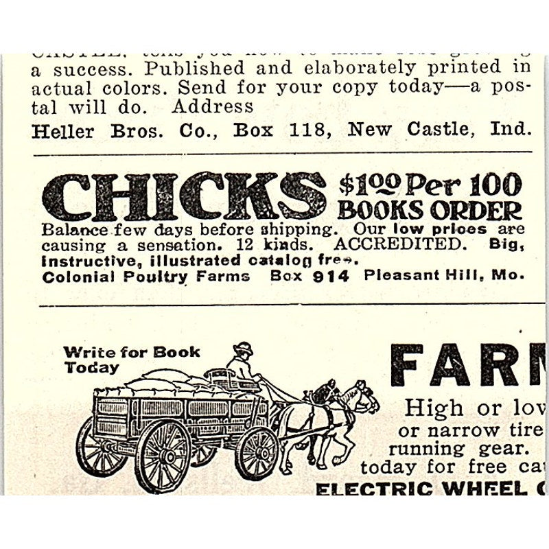 A.J. Heard Package Bees Wellston GA 1926 Ad AG3-S23