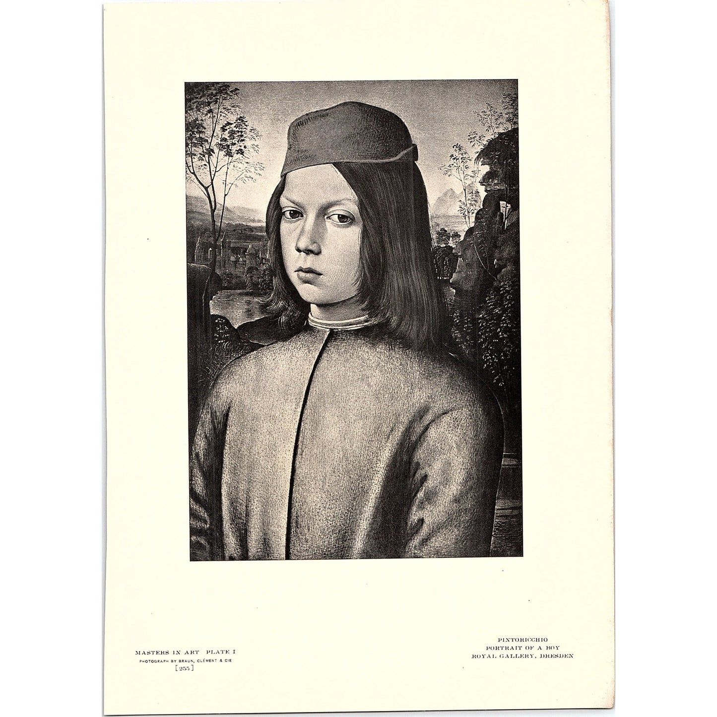 Portrait of a Boy - Pinturicchio - 1904 Litho Art Print AF5-1