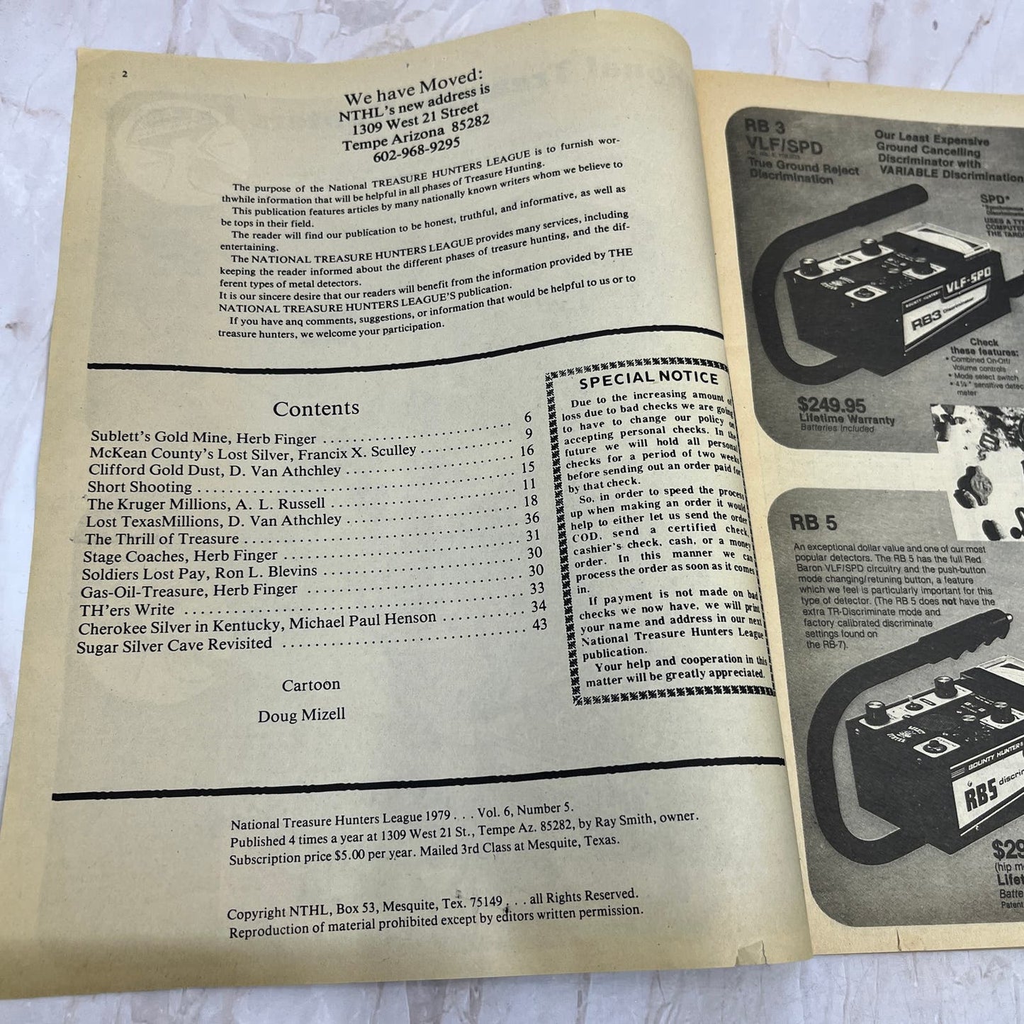 1979 Vol 6 No 3 - National Treasure Hunters League Magazine M18