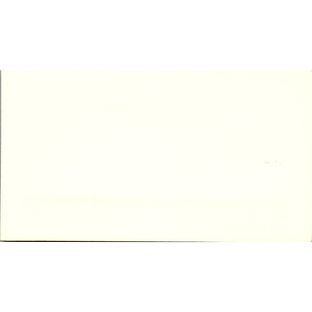 Merrill Lynch Peter L Hershey Houston Texas Vintage Business Card SB4-B1