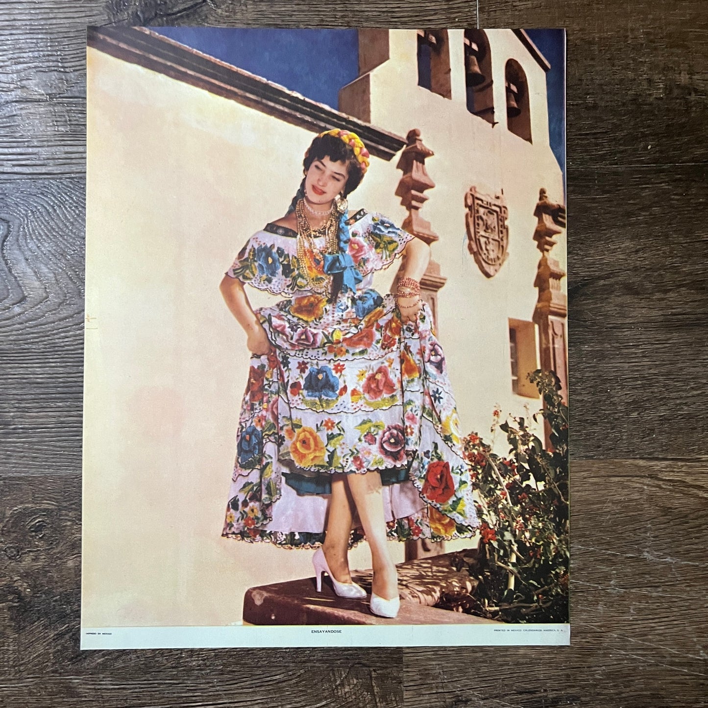 Ensayandose Vintage Retro Mexican Art Print 11x14 V10