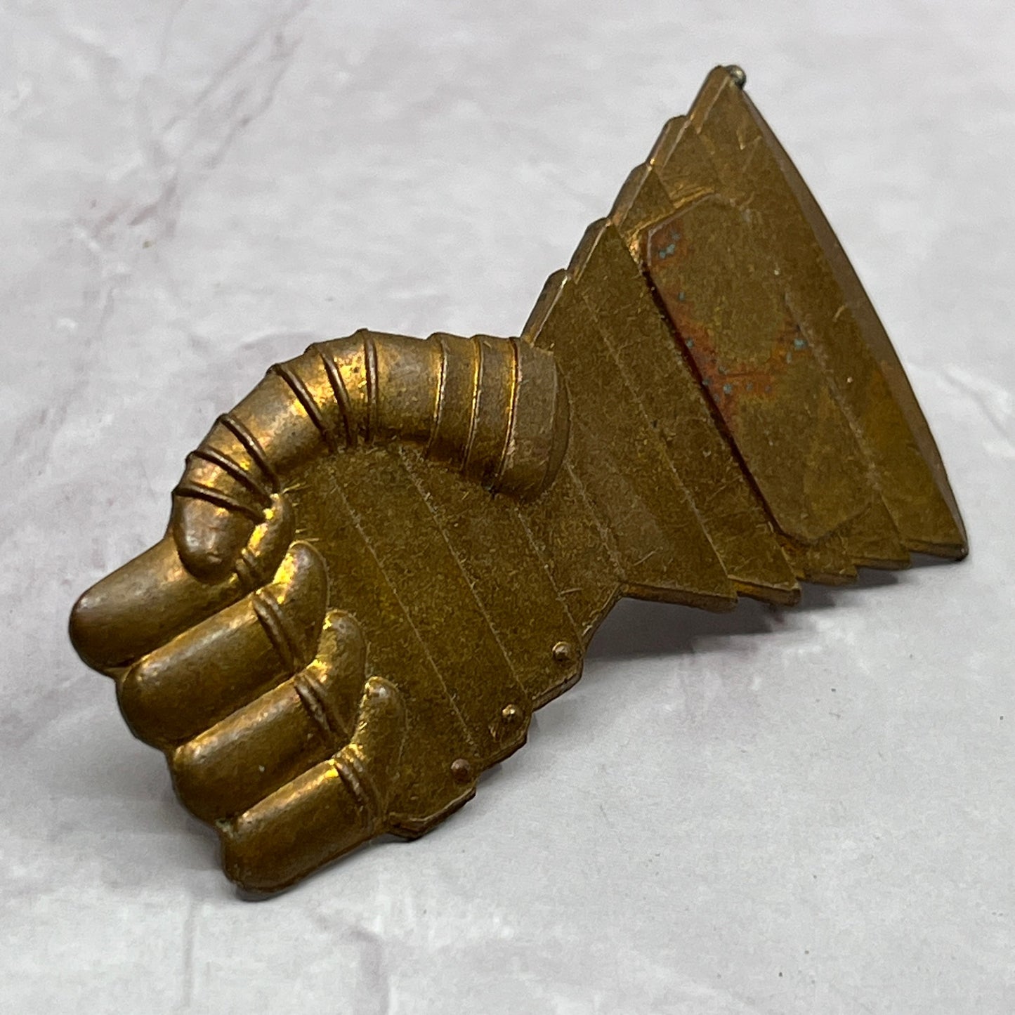 Vintage Copper Gauntlet Hat Pin SB7