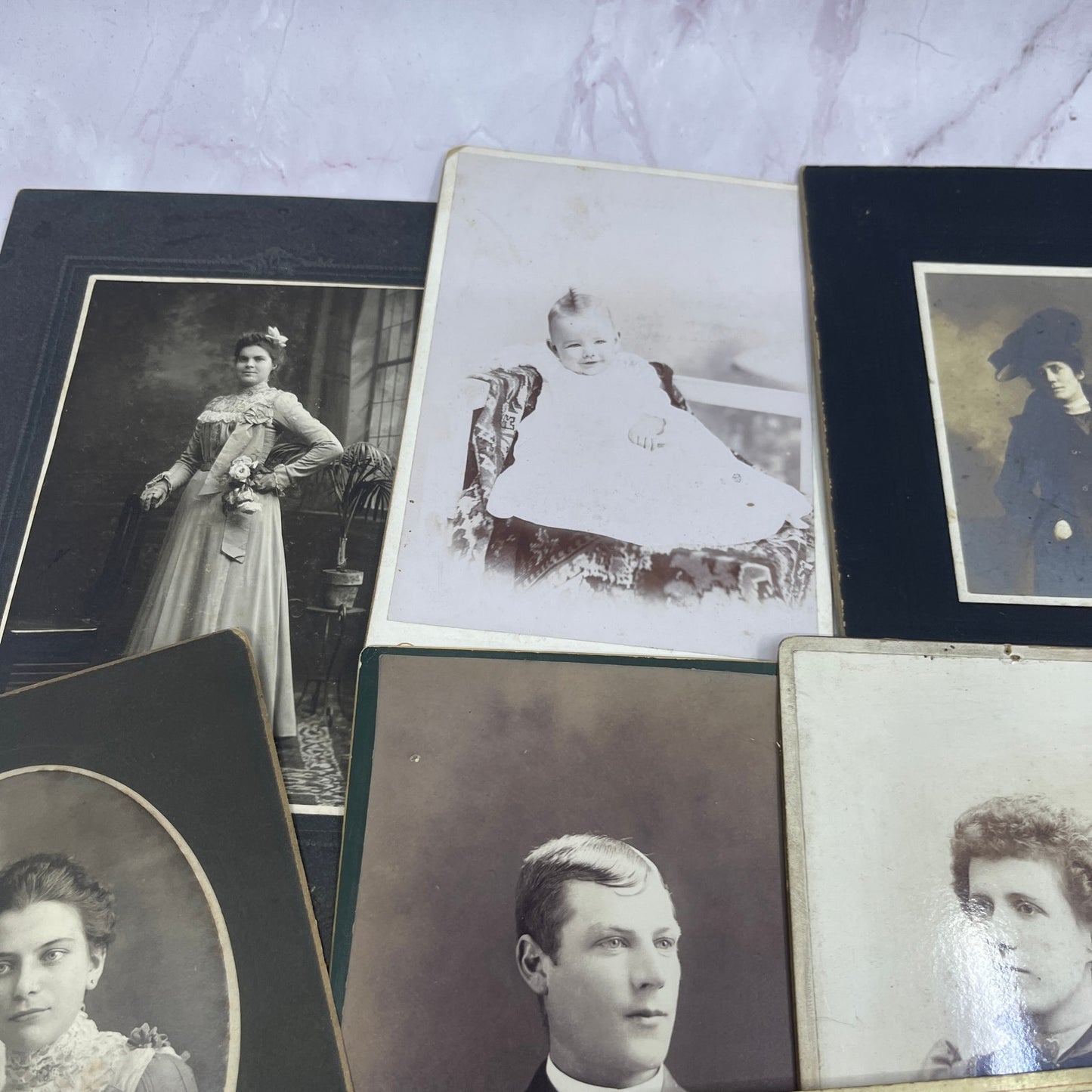 Lot of 12 Antique CDV Card Photos From Fort Wayne Indiana Area TK3