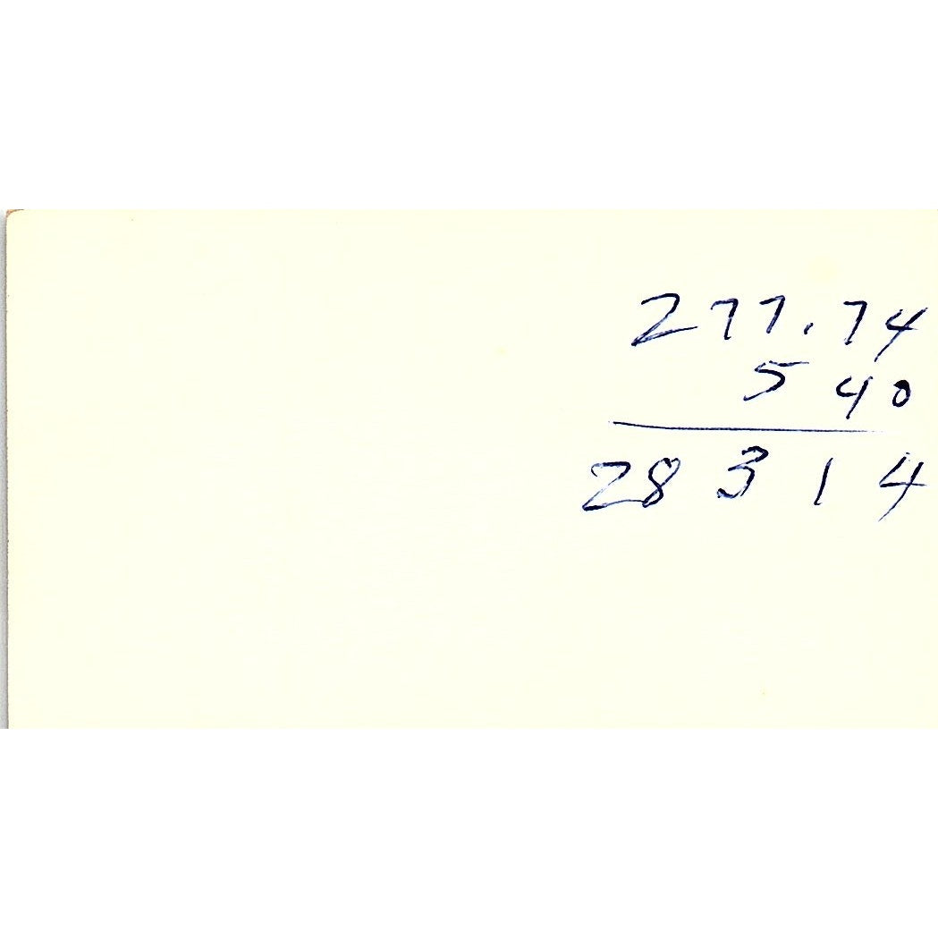 Butler Brothers J. W. Danels Lakewood CA Vintage Business Card SB4-B8