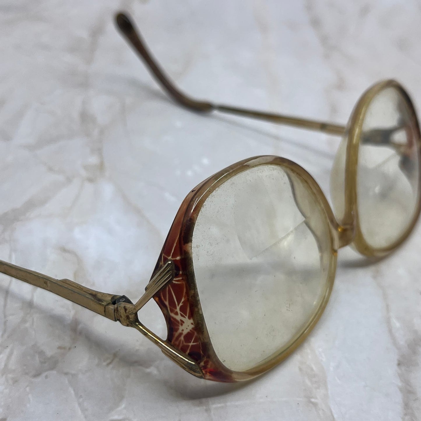 Retro Women’s Luxotica France Oversize Sunglasses Eyeglasses Frames TD7-G7-1