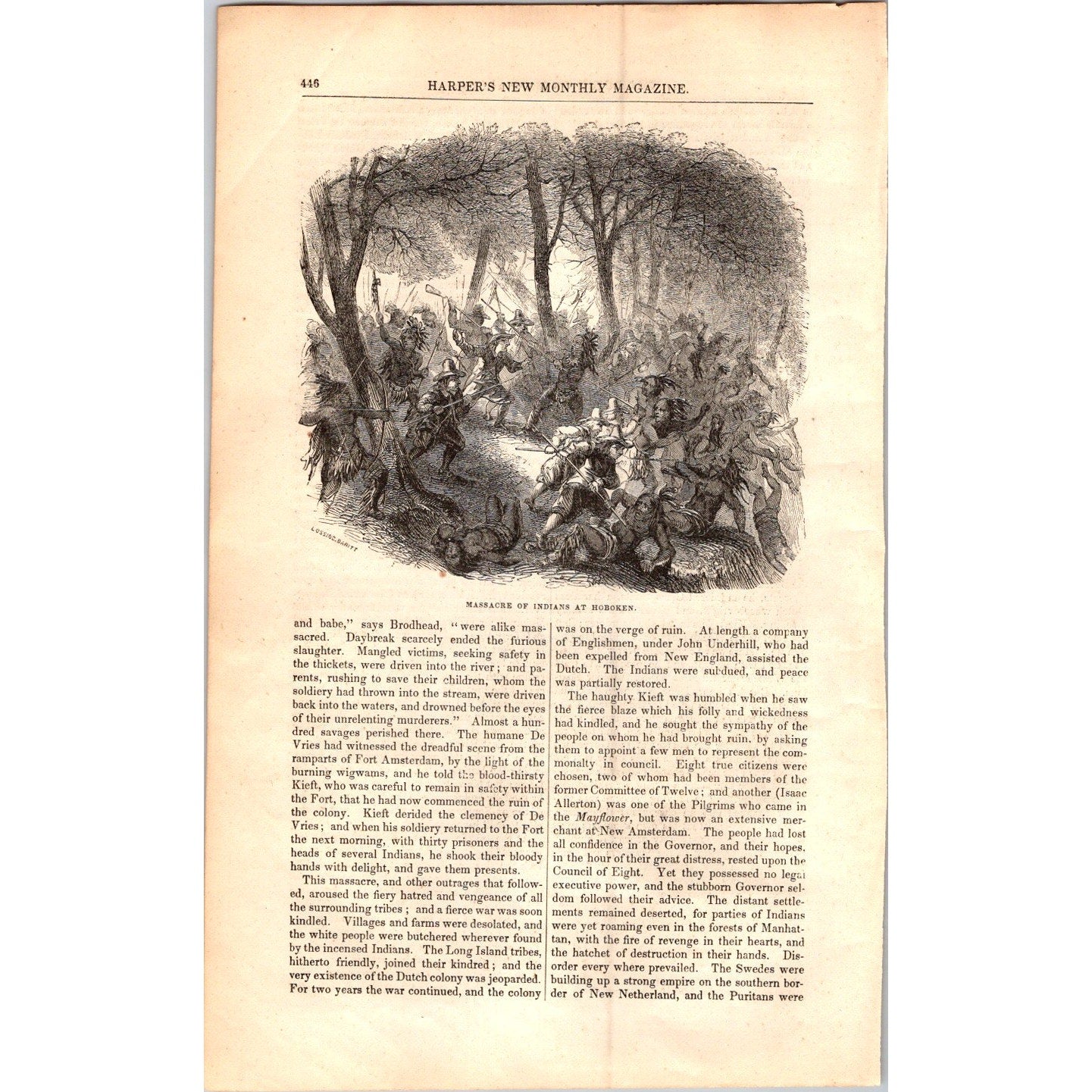 Dutch on the Manhattan Henry Hudson NY - 11 Pages 1854 Article I19