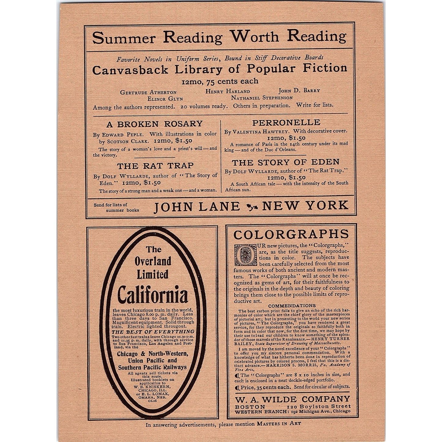 Chickering & Sons Quarter Grand Pianos Tremont St Boston - 1904 Ad AF5-1