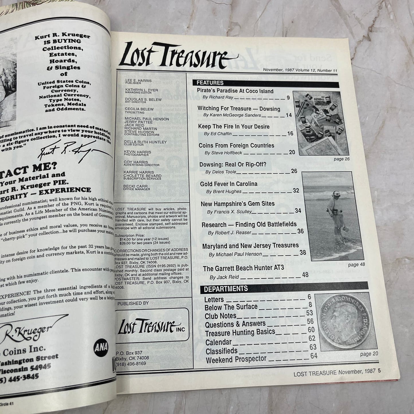 1987 Nov - Lost Treasure Magazine - Treasure Hunting Gold Prospecting M15