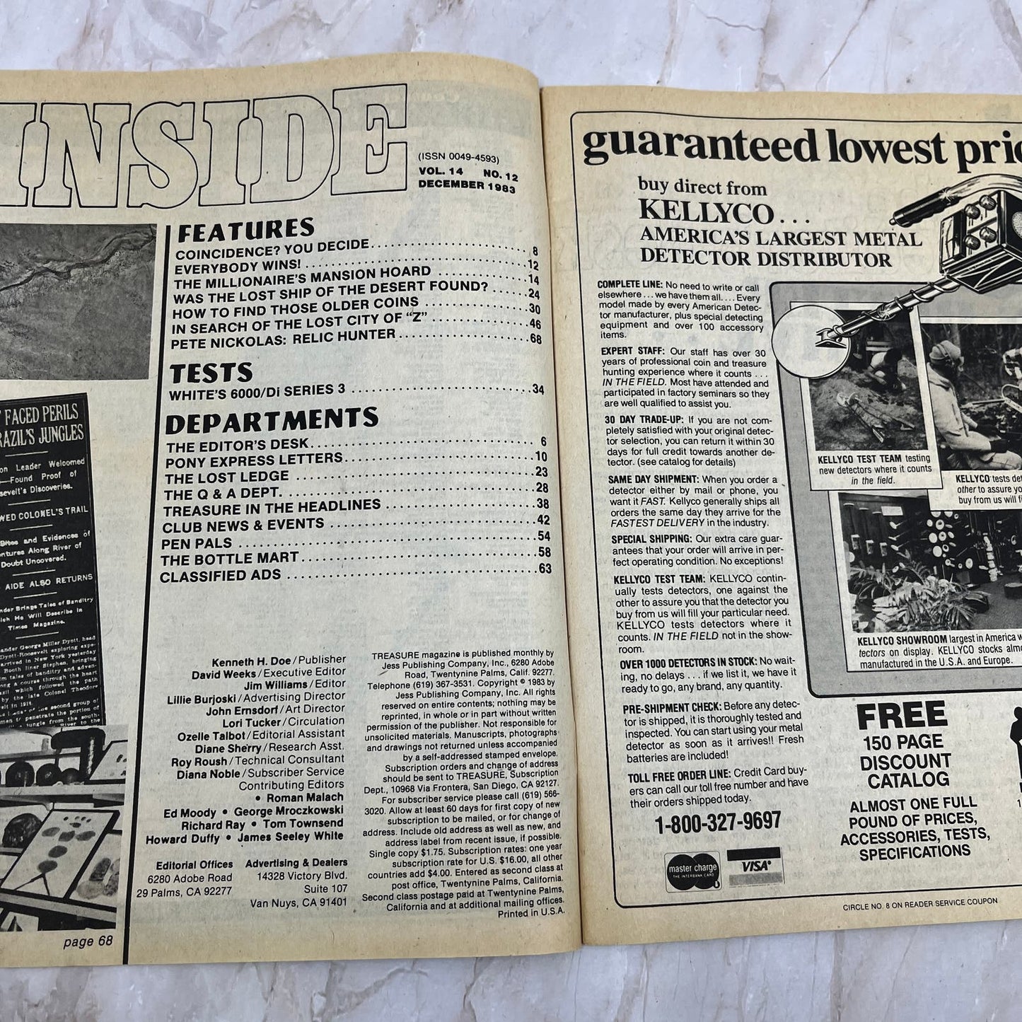 1983 Dec - Treasure Magazine - Treasure Hunting Metal Detecting Gold Coins M10