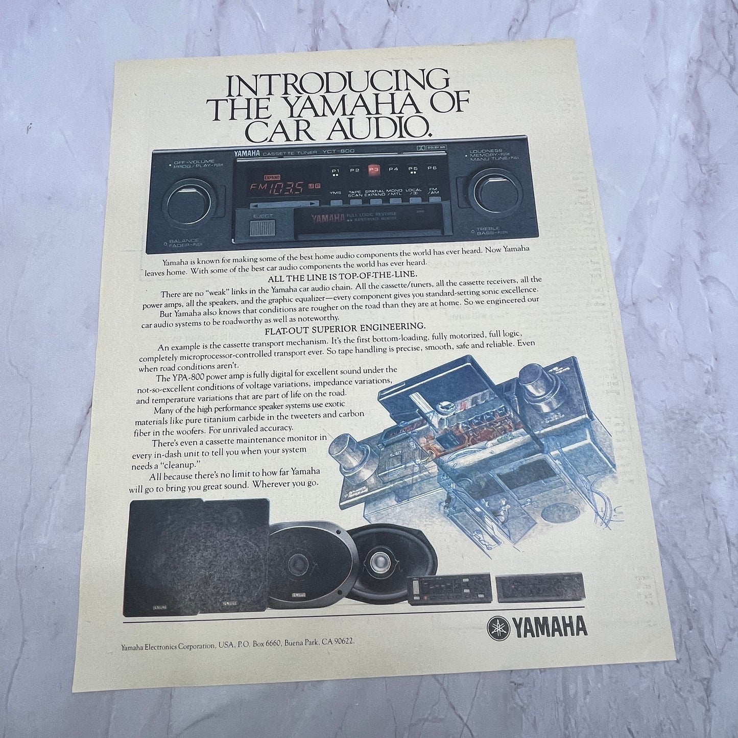 Yamaha Car Audio YPA-800 Power Amp 1984 Ad V14-7