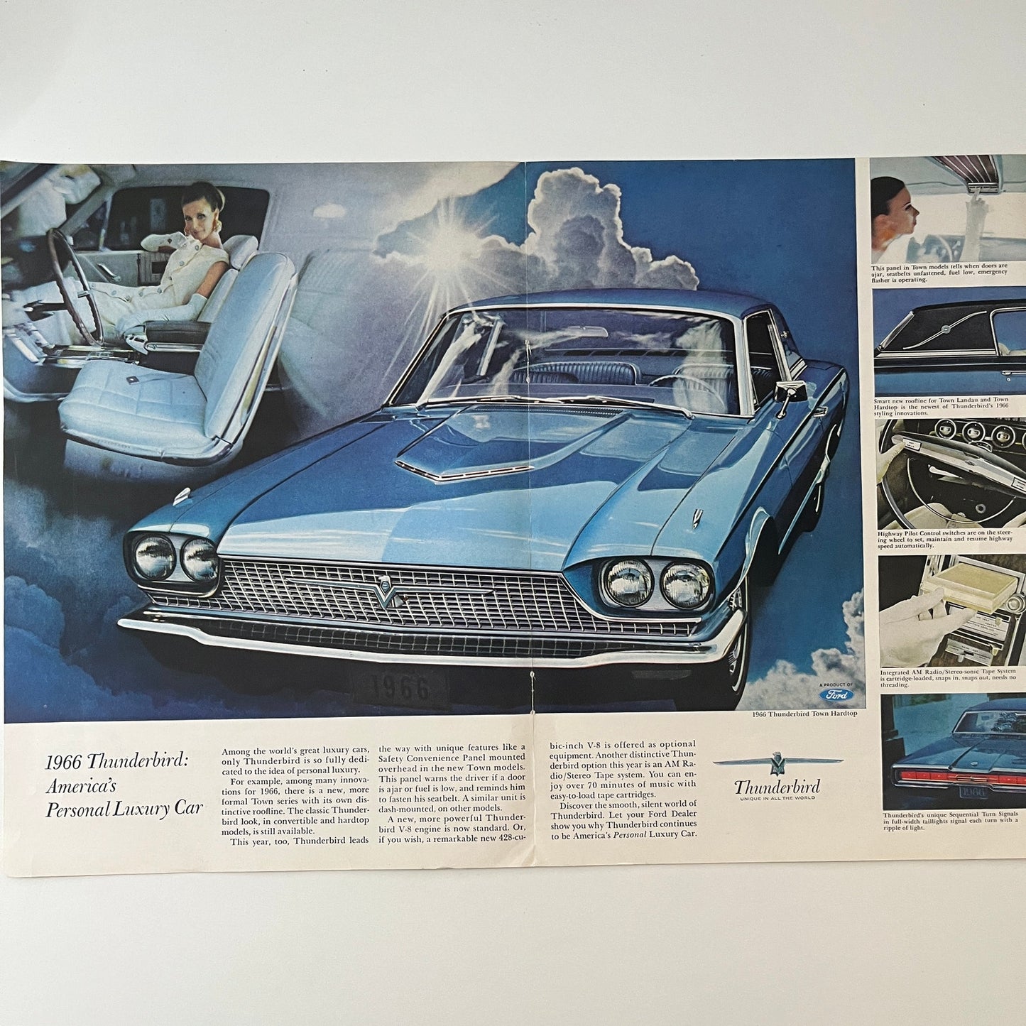 1966 Ford Thunderbird Town Hardtop Advertisement NY V1-8