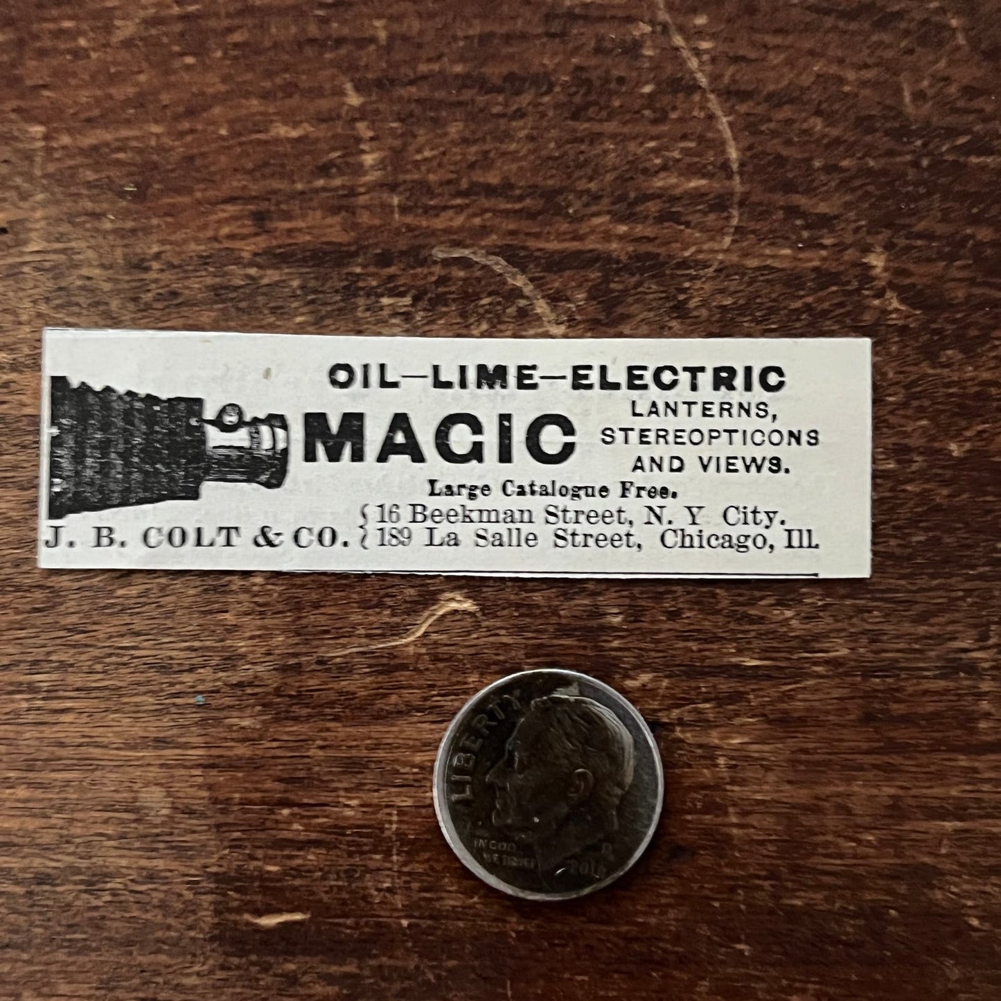 J.B. Colt & Co Oil Lime Electric Lanterns Original Advertisement AD8-P29