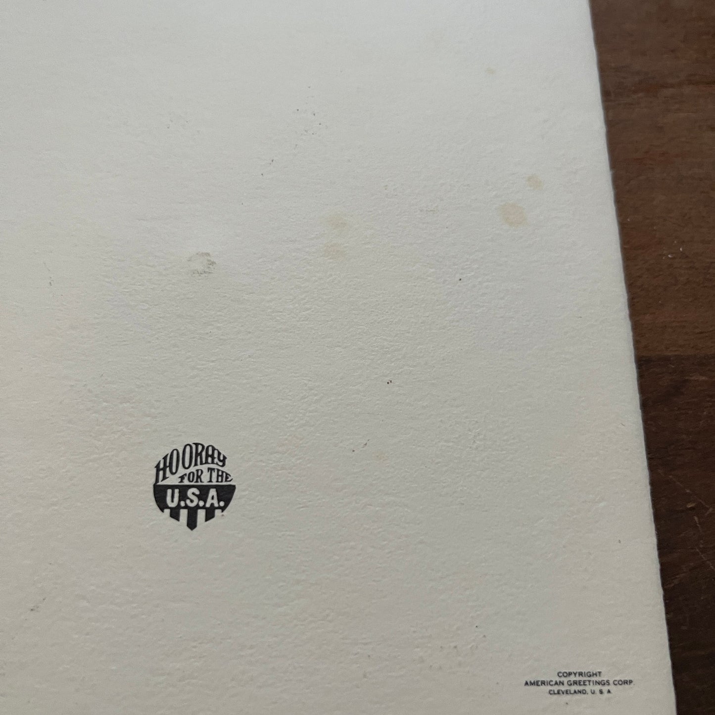 1960s US President Fact Wheel Greeting Card Hooray for the USA TH2-TB6