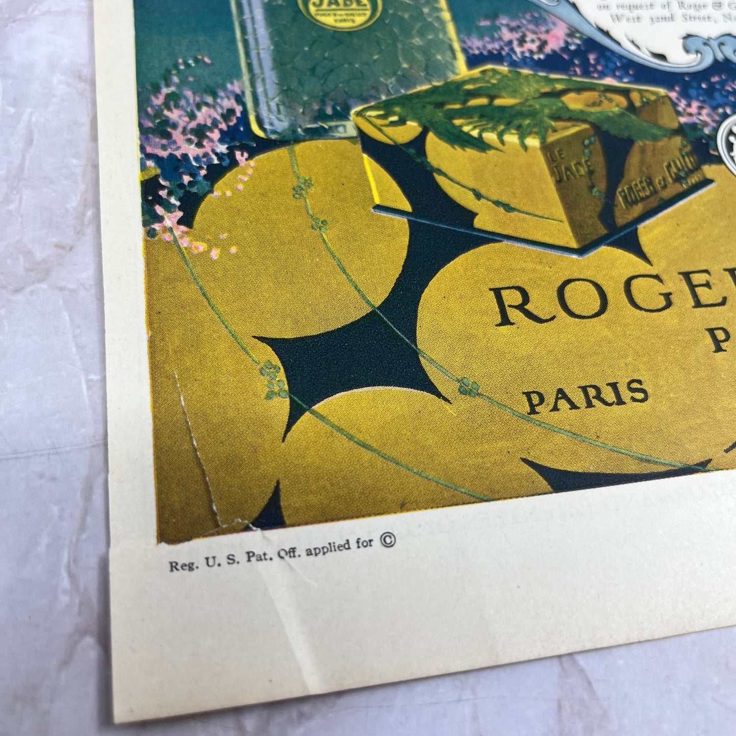 Fashions in Fragrance Roger & Gallet Parfumeurs Paris NY 1924 Magazine Ad FL6-11