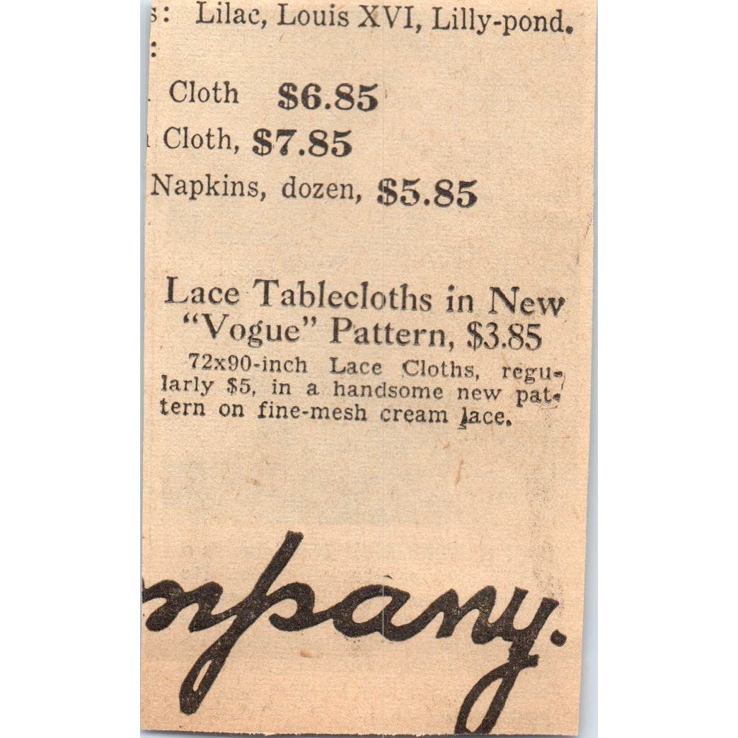 Modess Certain-Safe Sanitary Napkin 1935 Minneapolis Journal Ad AE7-H2