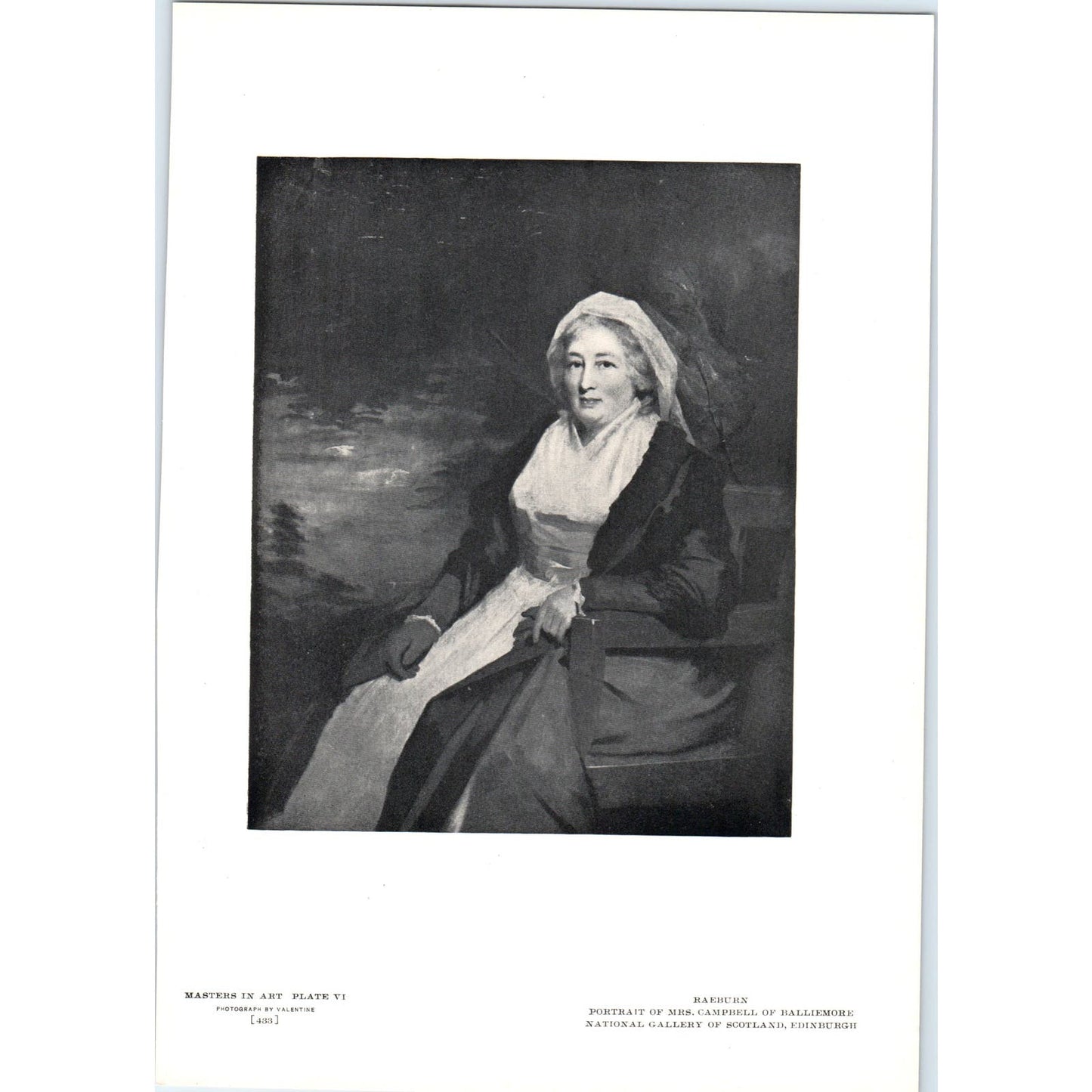 Portrait of Mrs. Campbell of Ballimore - Raeburn c1905 Art Print D16
