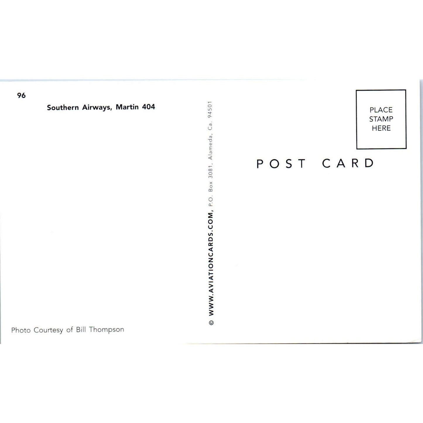 Southern Airways Martin 404 Vintage Postcard TG8-PC
