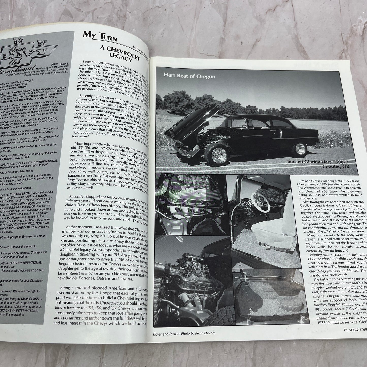 Front End Special - '55, '56, '57 Classic Chevy World Magazine - Nov 1988 M31