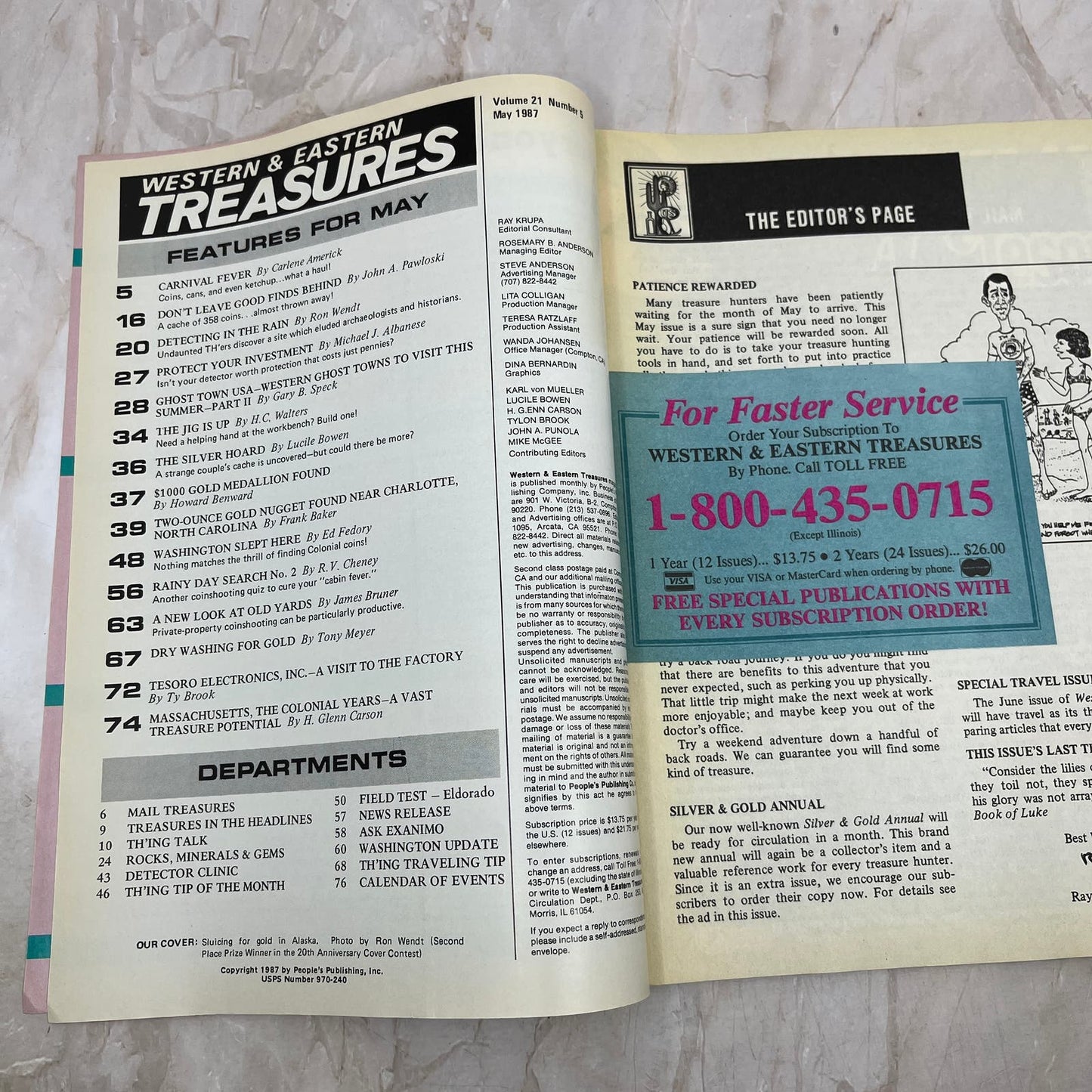 1987 May - Western & Eastern Treasures Magazine - Treasure Hunting Gold M12