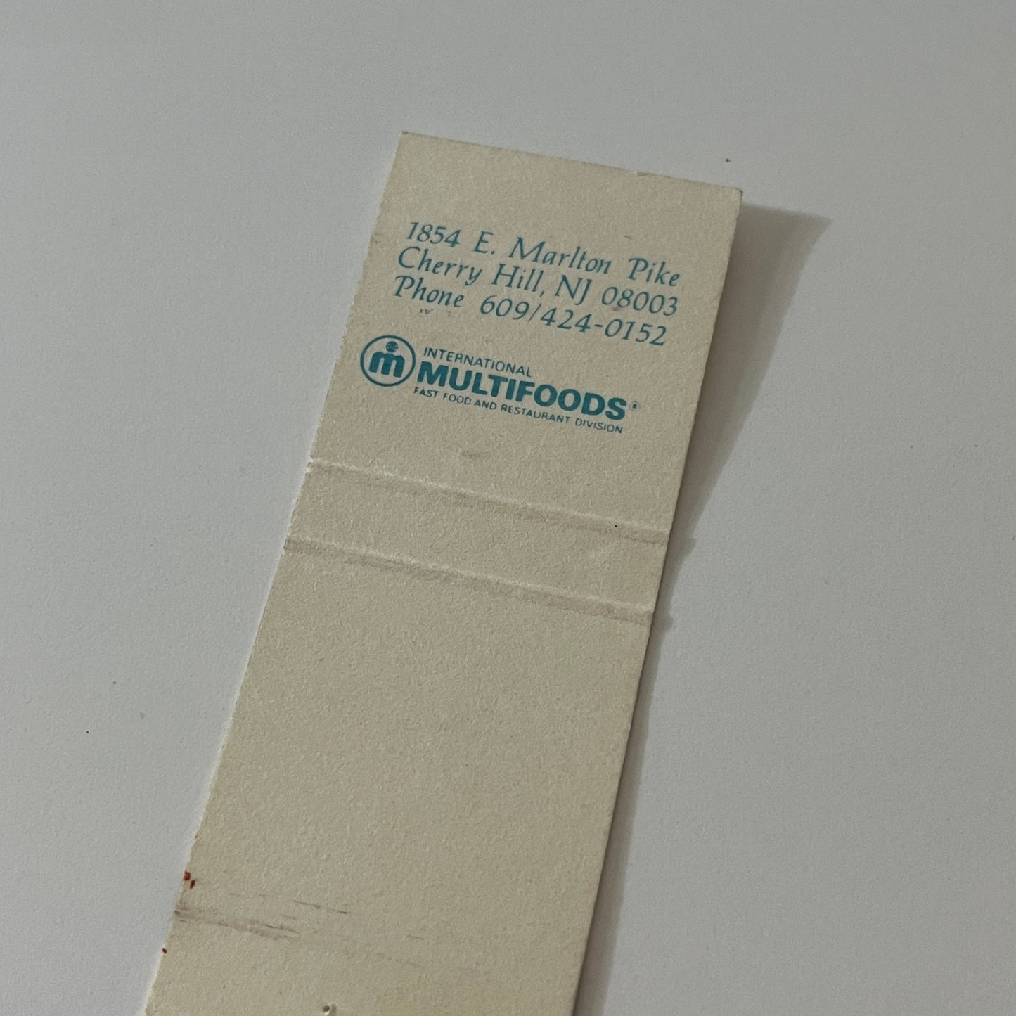 Boston Sea Party Cherry Hill NJ Vintage Matchbook Cover TB6-MB2-5