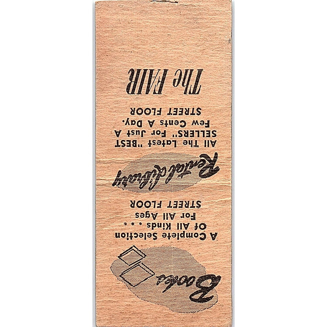 The Fair - Chicago - Oak Park Vintage Matchbook Cover SF3-Y3