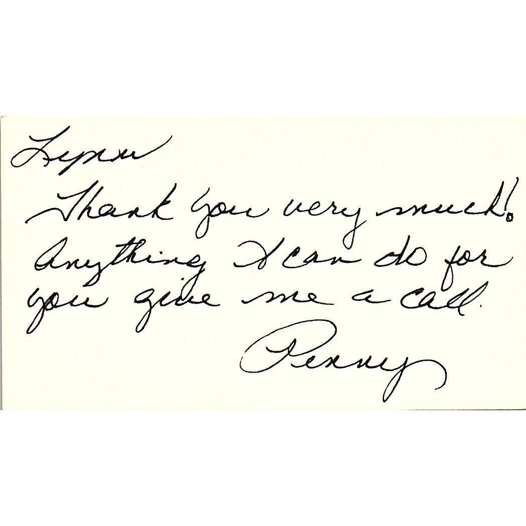 Penny Banfield Richter Jewelry Co Houston Vintage Business Card SC9-B7