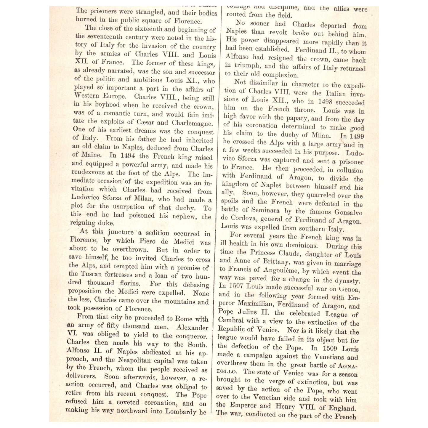 Louis XII At the Battle of Agnadello A De Neuville 1911 Engraving Print AF5-10